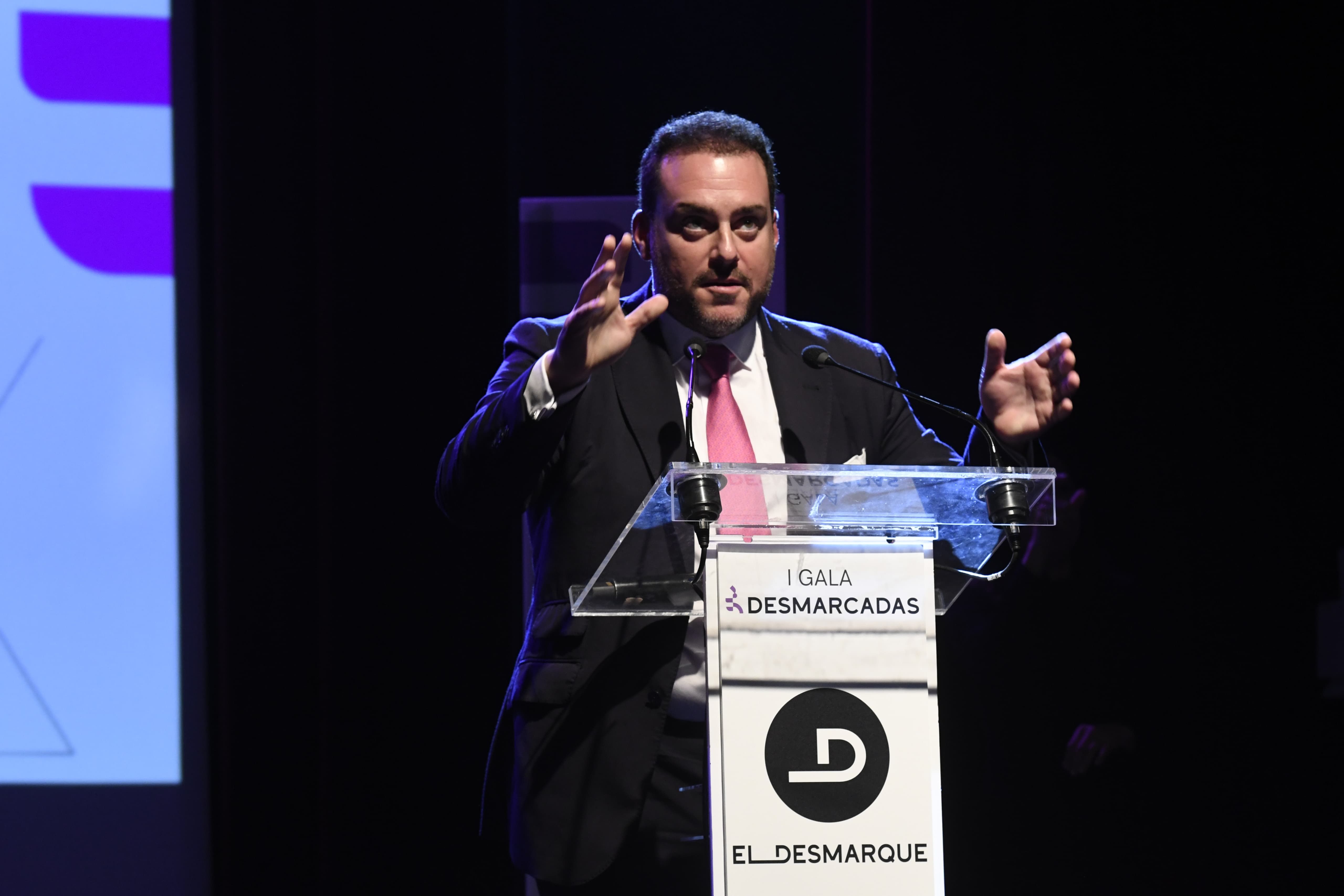 Fede Quintero, presidente de ElDesmarque, en la Gala Desmarcadas.