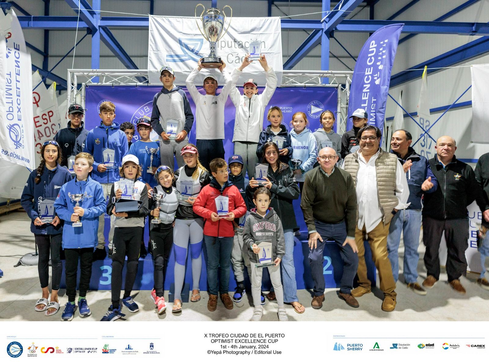  Iker Mugica, ganador del Excellence de Optimist en Puerto Sherry.