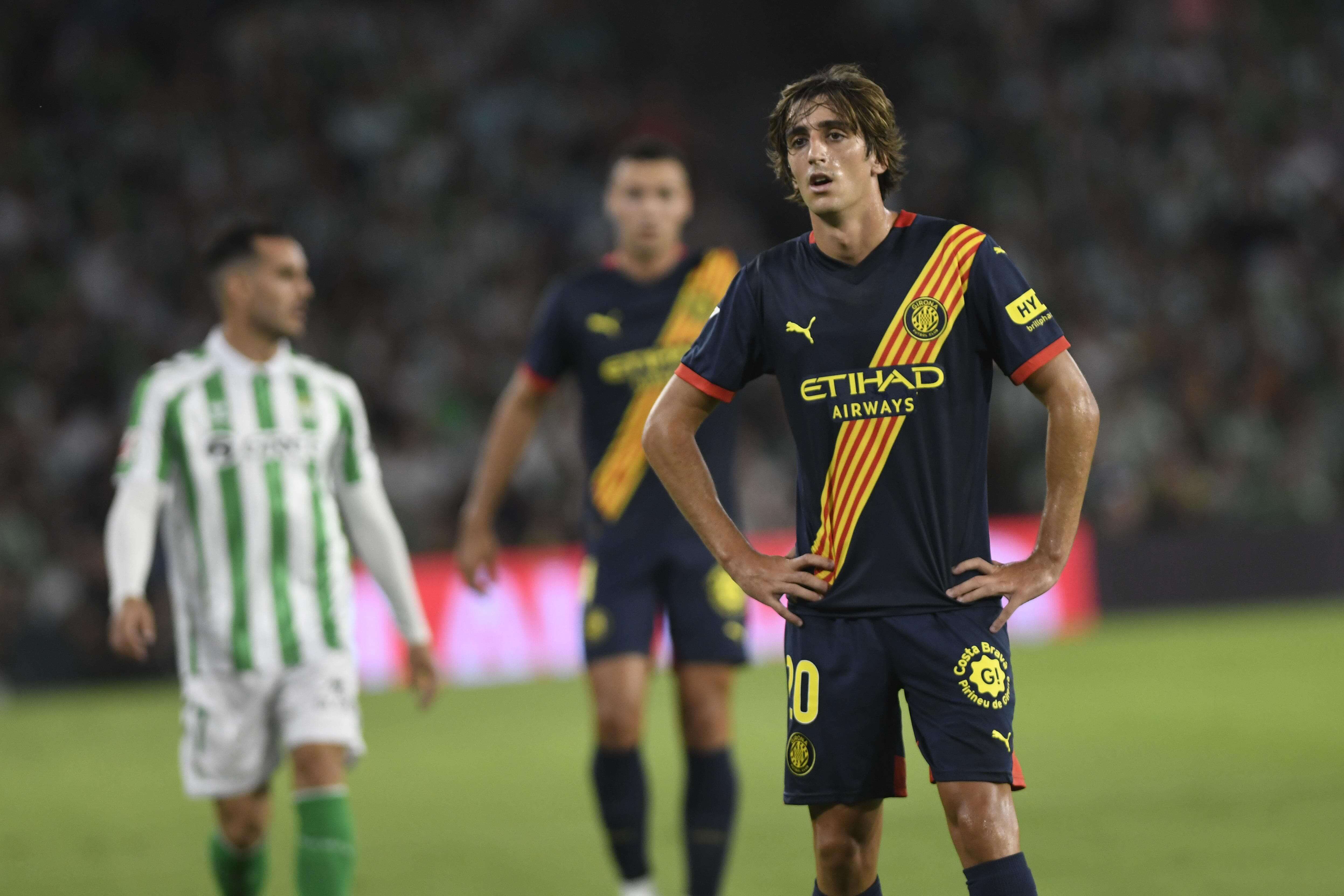 Bryan Gil, ante el Betis (Foto: Kiko Hurtado).