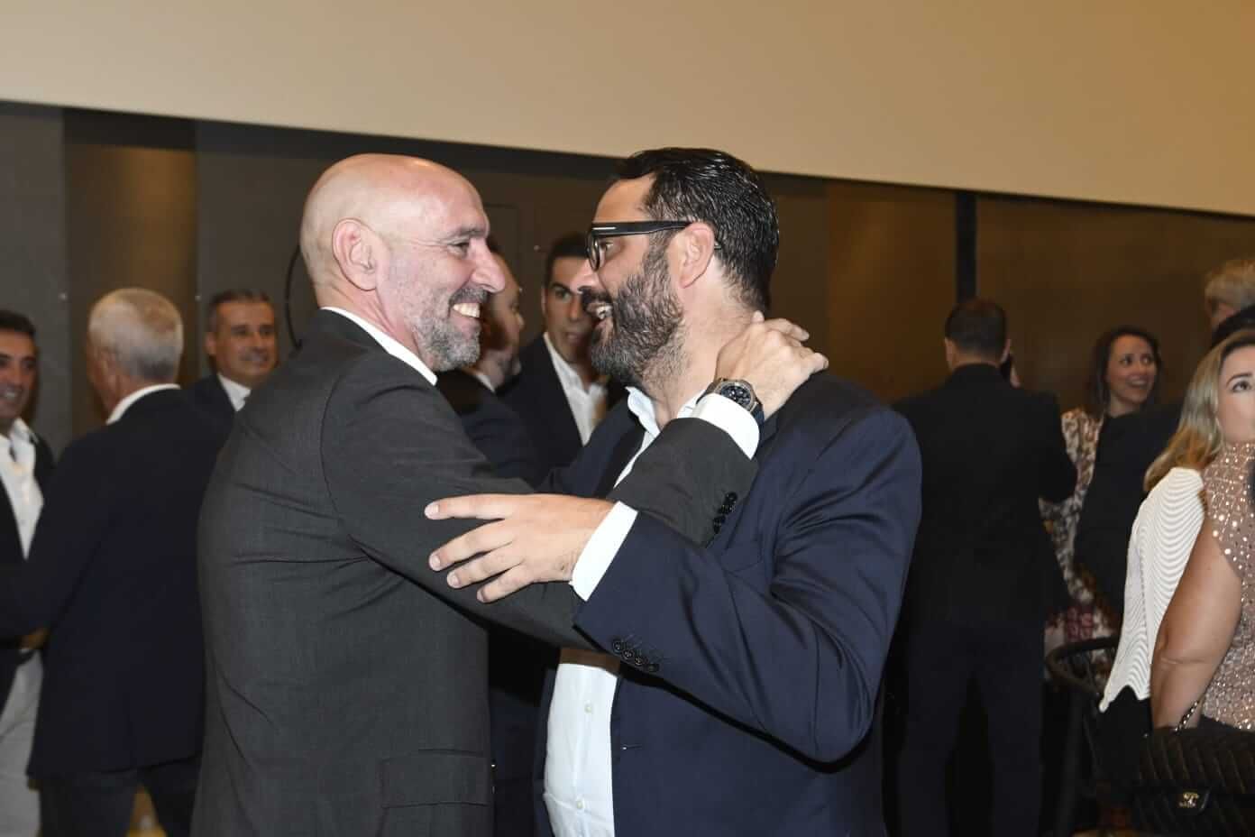 Monchi y Víctor Orta, en la II Gala Desmarcadas.
