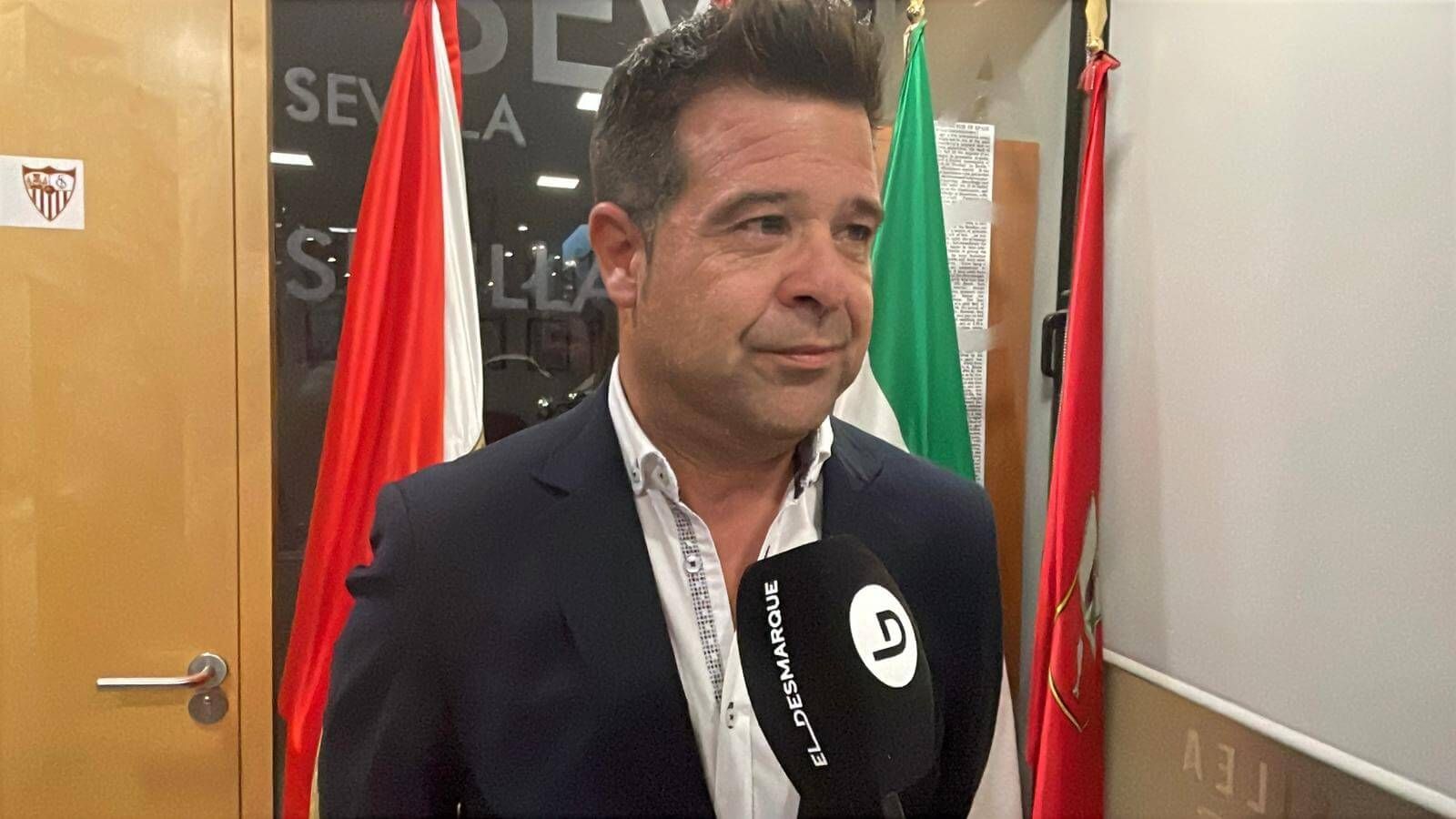  Carlos Jiménez, tras la Asamblea de la Federación de Peñas Sevillistas.