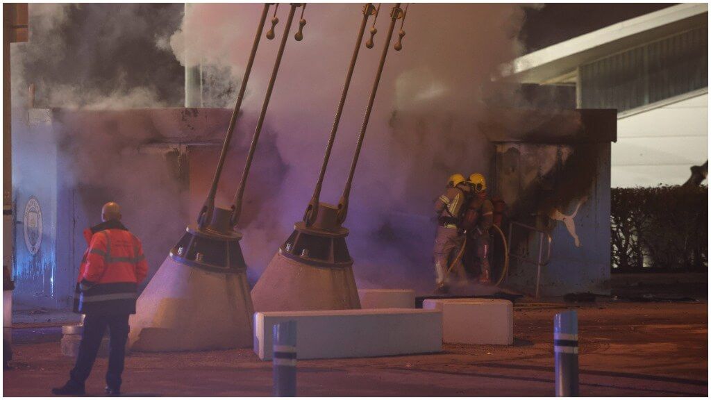 El incendio en los alrededores del Etihad Stadium
