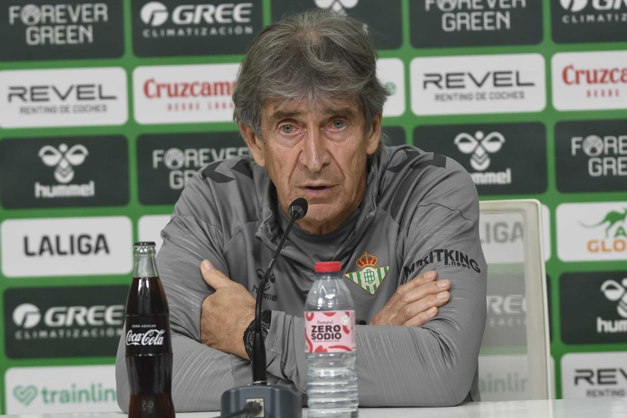 Manuel Pellegrini, en sala de prensa