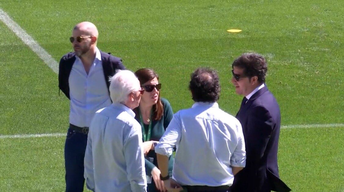  Manu Fajardo, Catalán y Haro, entre otros, en el entrenamiento.
