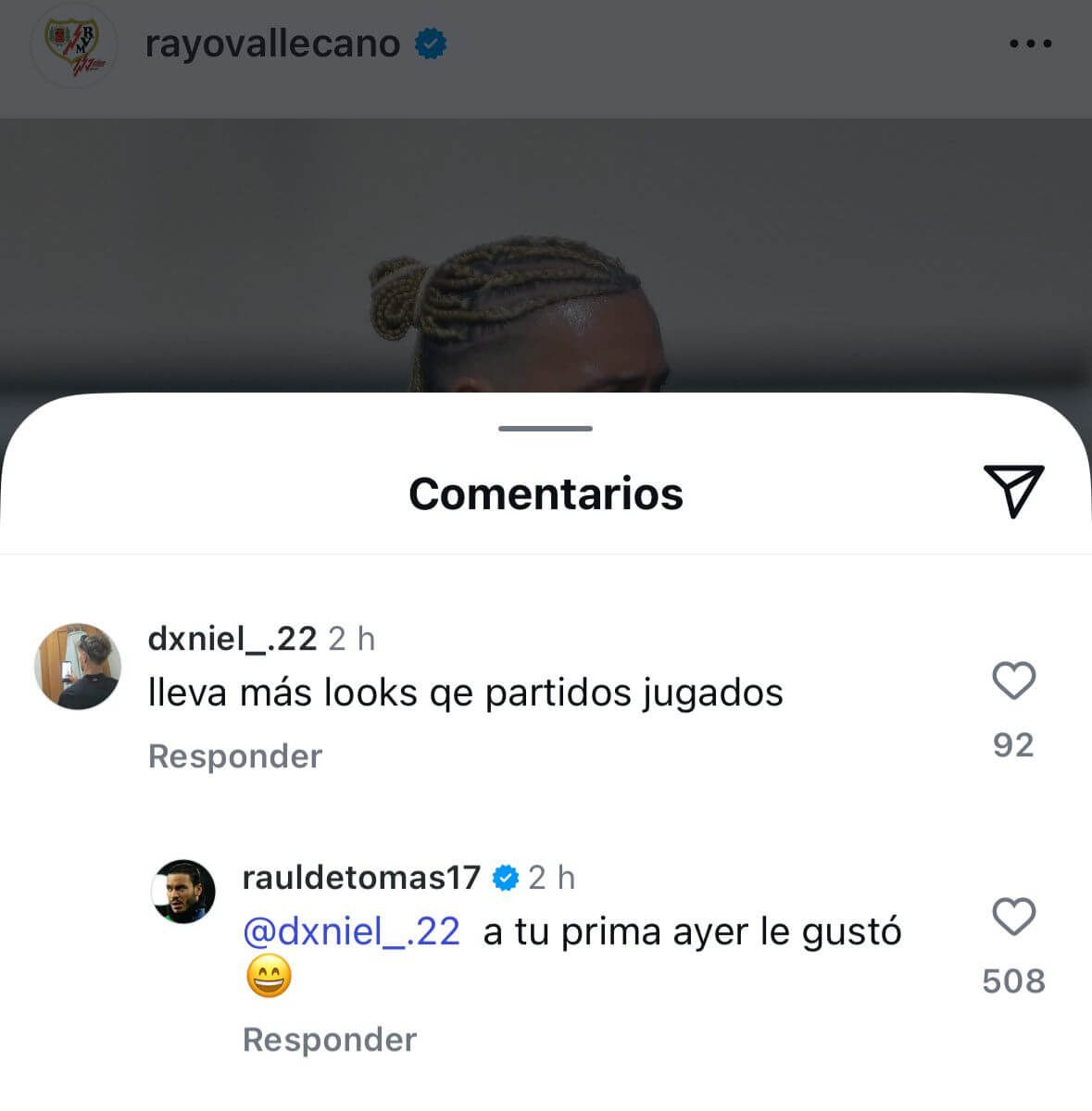 Respuesta de Raúl de Tomás a un aficionado.