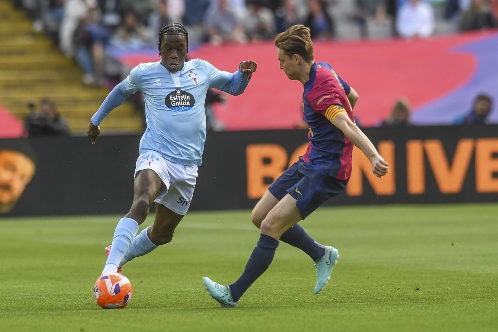 Ilaix Moriba en el Olímpico de Montjuïc.