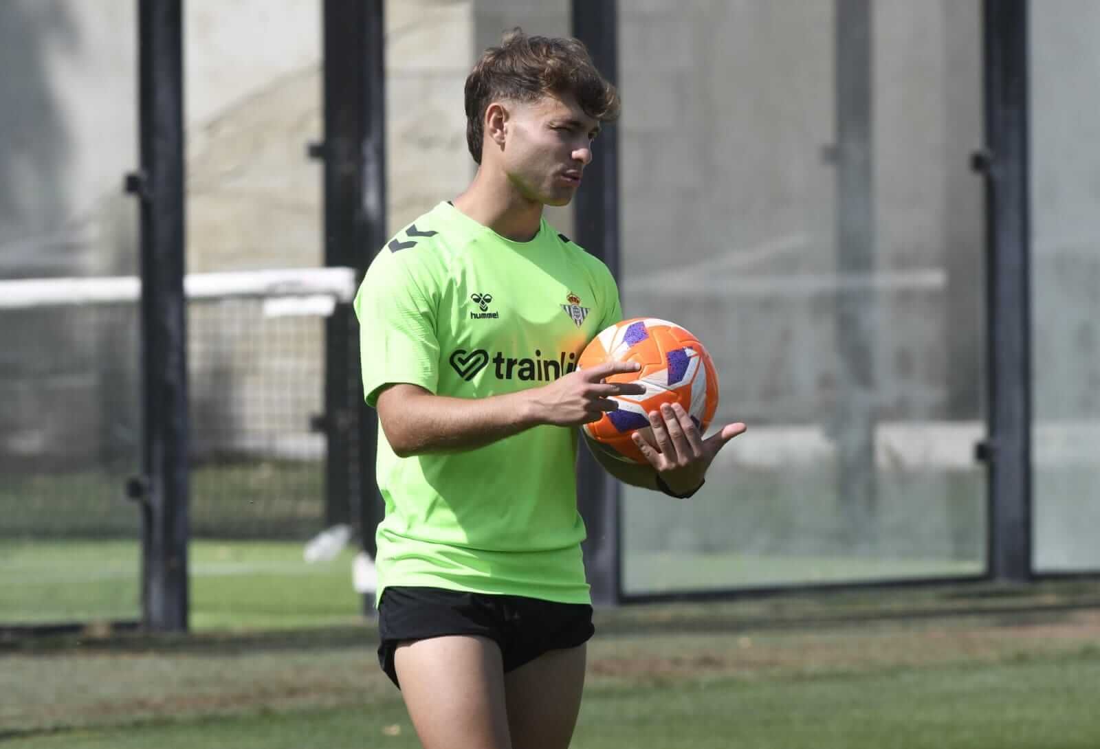  Ángel Ortiz, en un entrenamiento