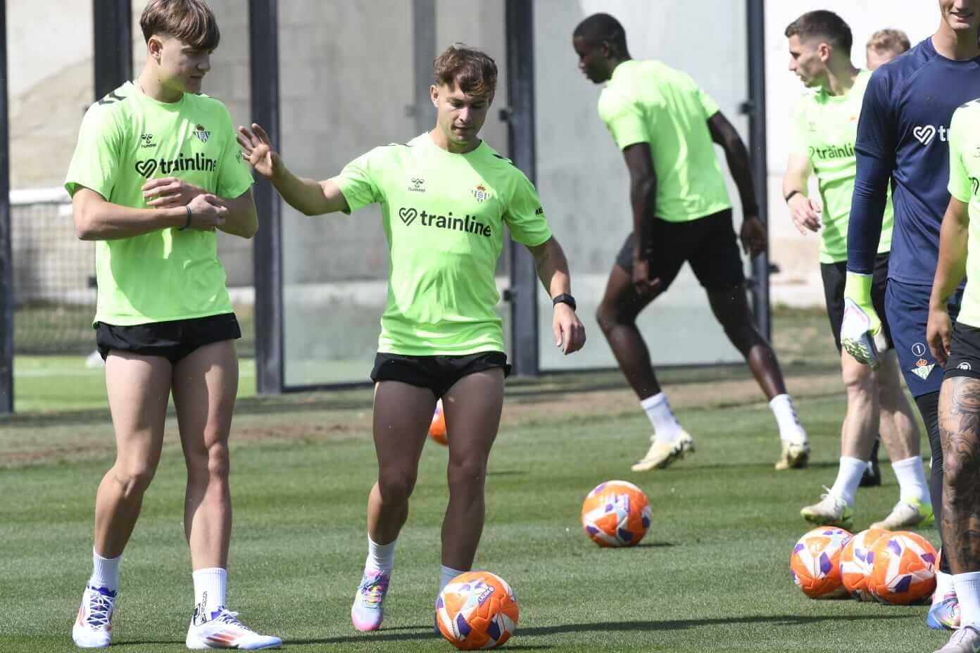 Ángel Ortiz, en el entrenamiento