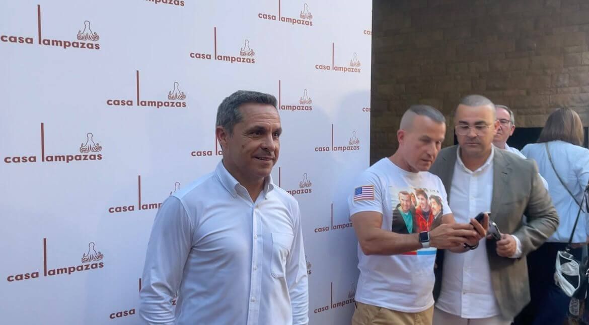 Sergi Barjuan, en la presentación de su restaurante