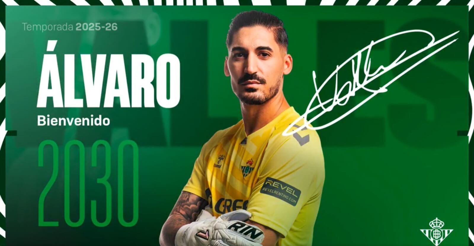 Álvaro Valles firma hasta 2030 por el Betis.