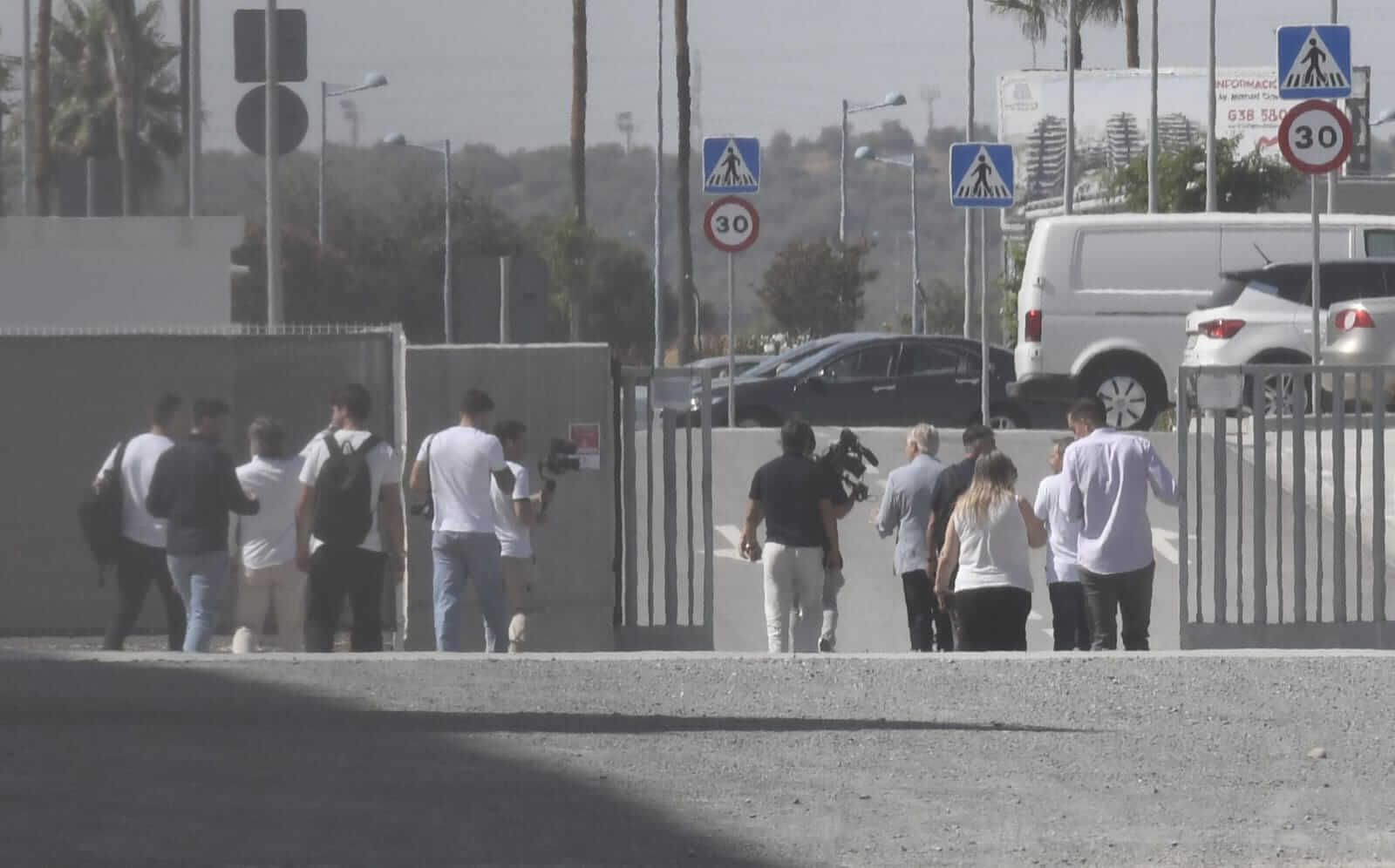 Matías Almeyda, en la ciudad deportiva del Sevilla.