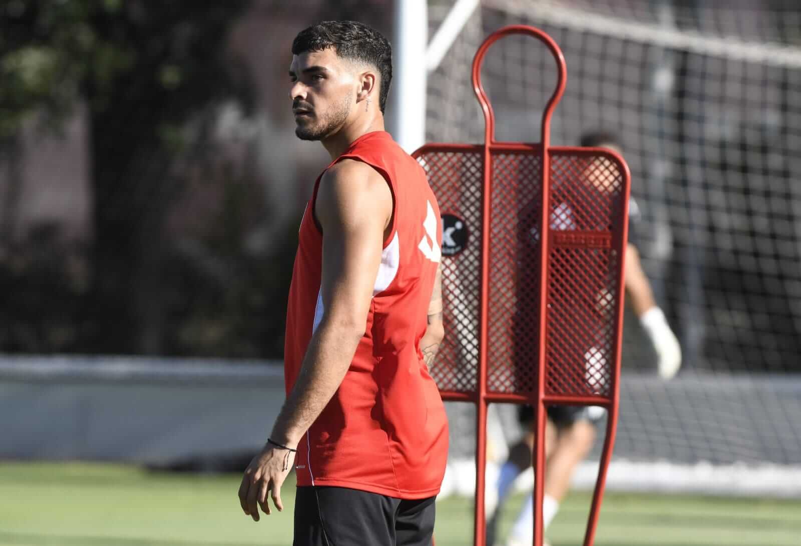  Isaac Romero, en un entrenamiento