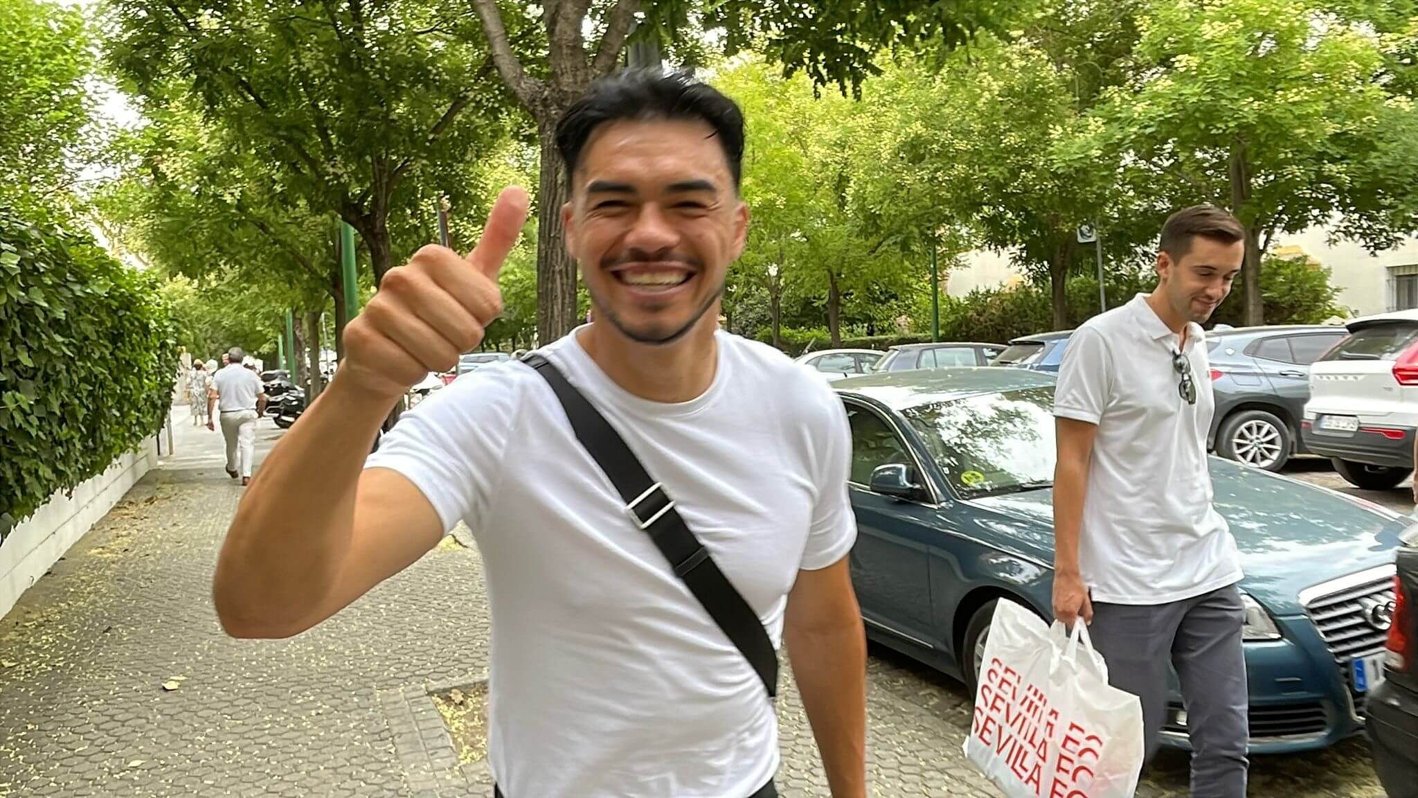 Gabriel Suazo, después de pasar el reconocimiento médico (Foto: Kiko Hurtado)