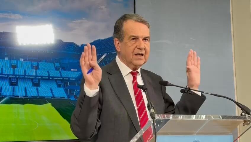  Abel Caballero comparece sobre Vigo como sede para el Mundial 2030.