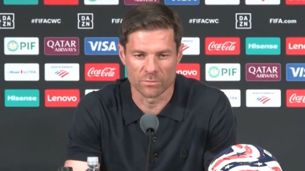Xabi Alonso en rueda de prensa