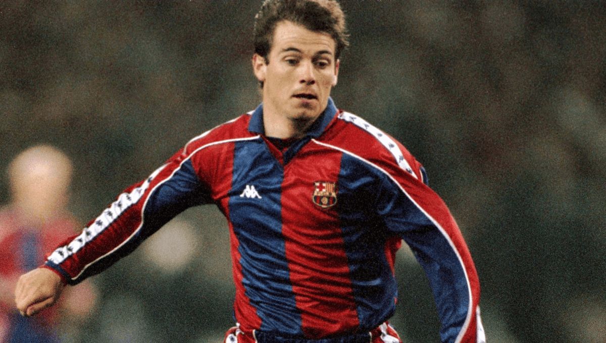 Xabi Eskurza, durante su etapa como jugador del Barcelona.