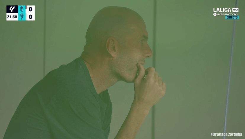  Zinedine Zidane, en Los Cármenes para el Granada-Córdoba.