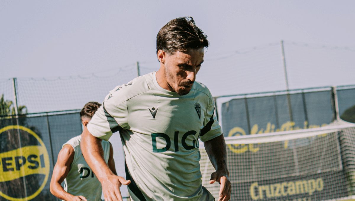 Iza Carcelén, en una sesión del Cádiz.