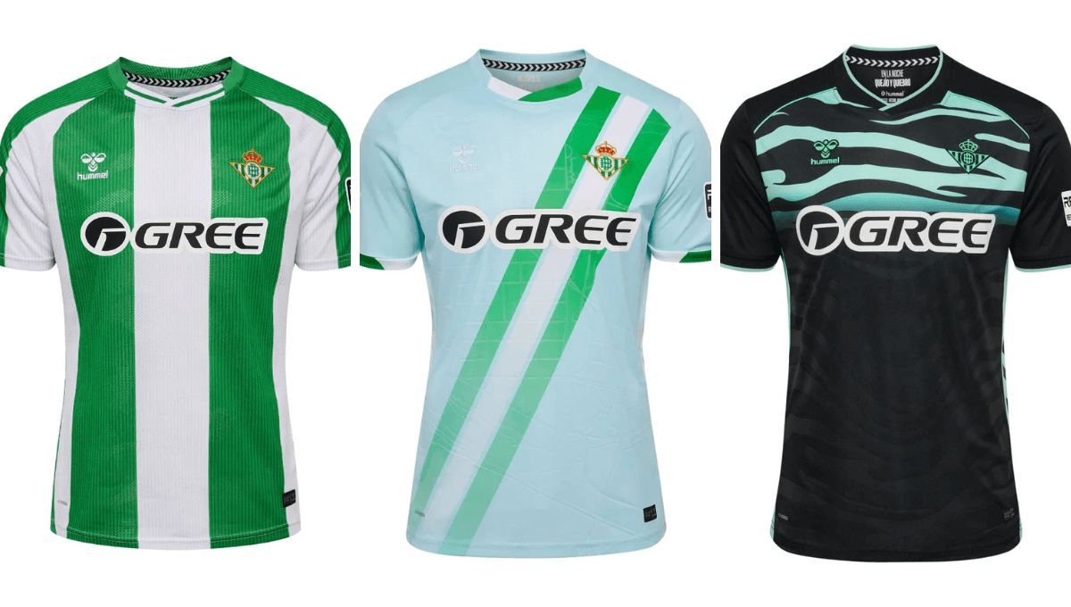  Las camisetas del Real Betis 2025/2026.