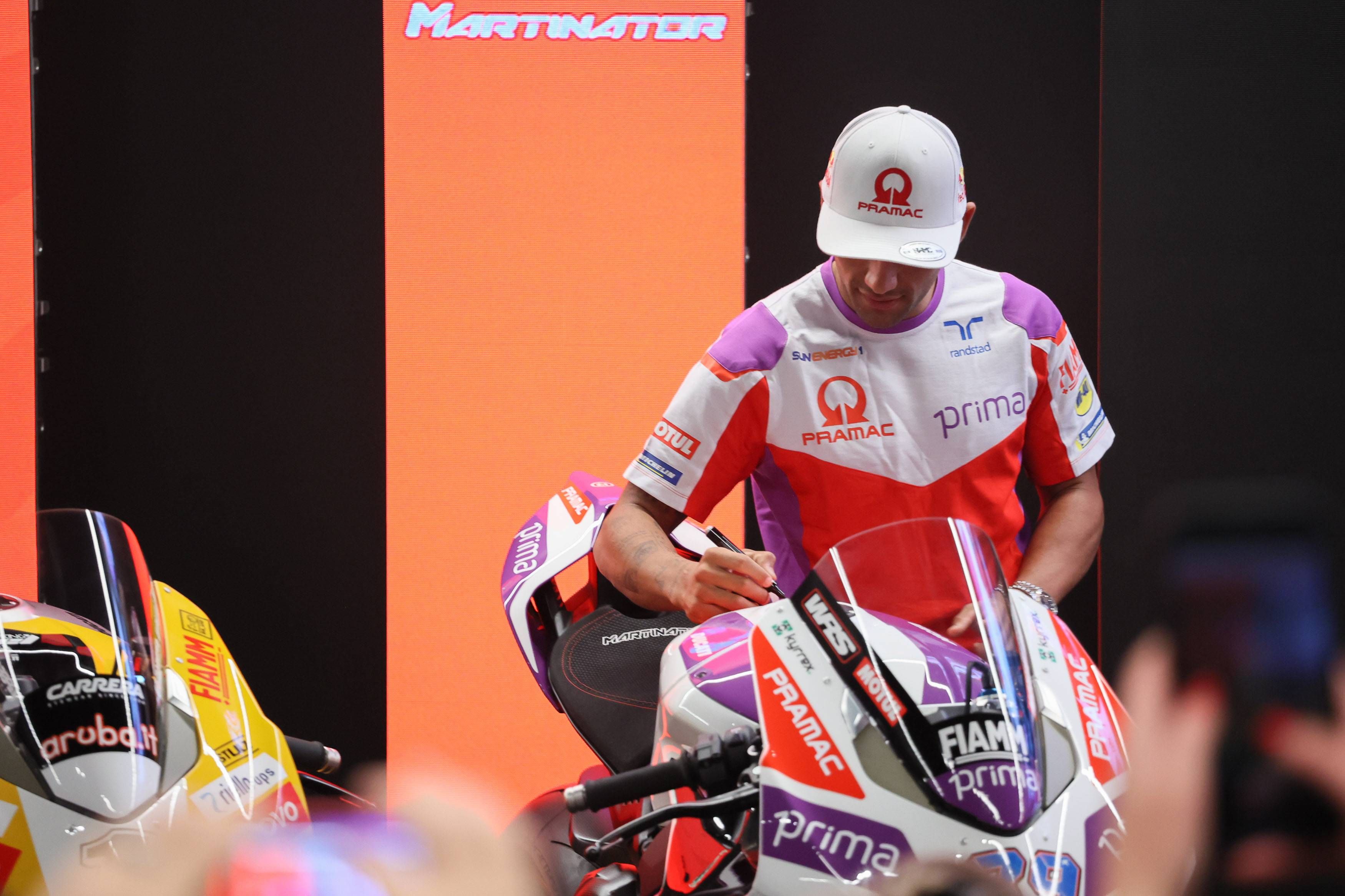  Jorge Martín, en la fiesta de final de temporada de Ducati.