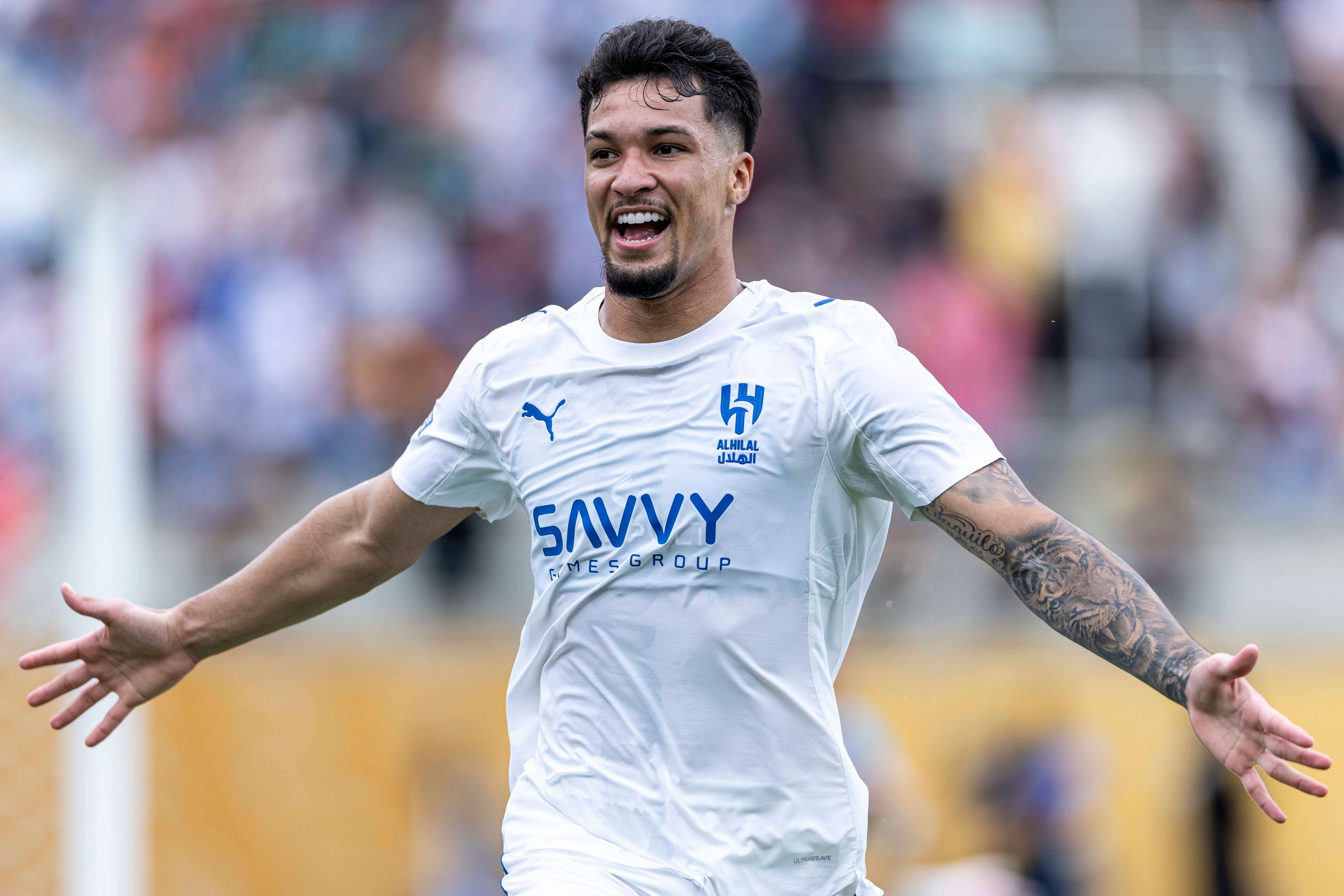 Marcos Leonardo celebrando un gol con el Al Hilal (Cordon Press)