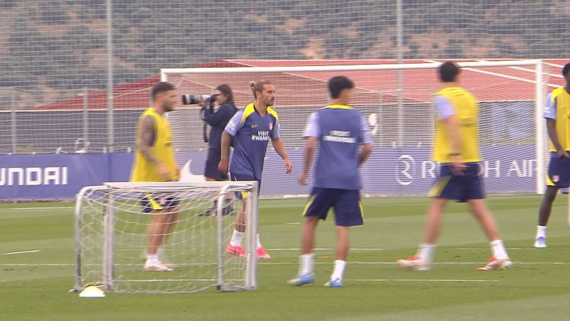  Griezmann, durante un entrenamiento
