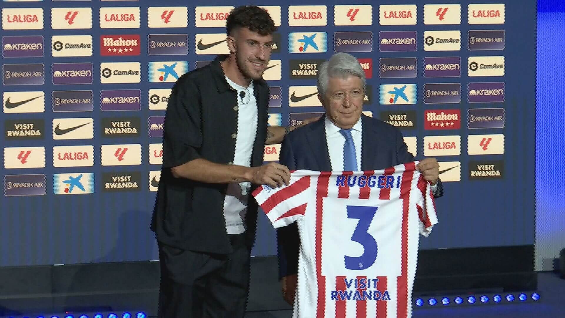  Mateo Ruggeri jugará con el Atlético de Madrid con el dorsal 3.