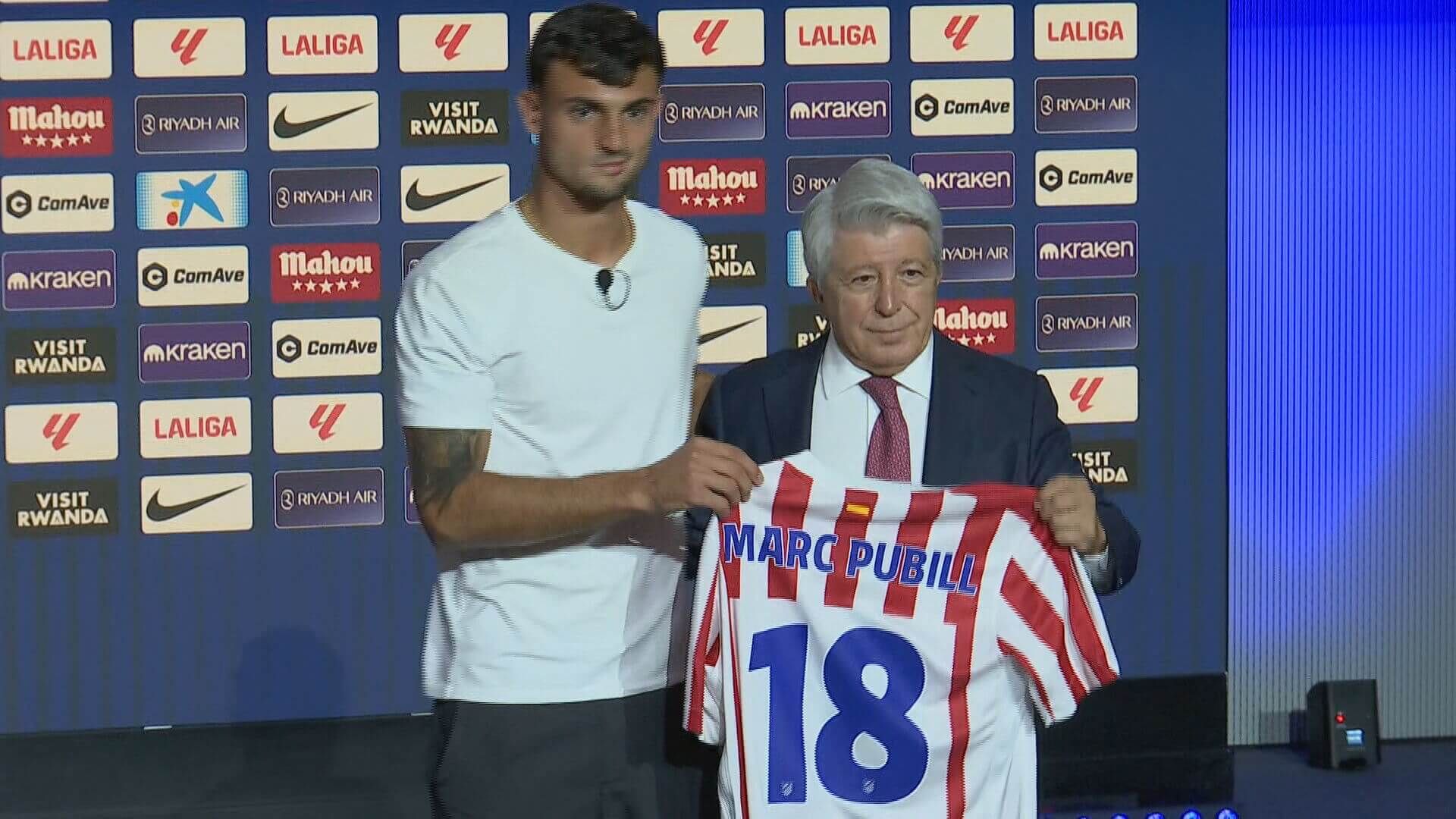  Marc Pubil jugará en el Atlético de Madrid con el número 18.