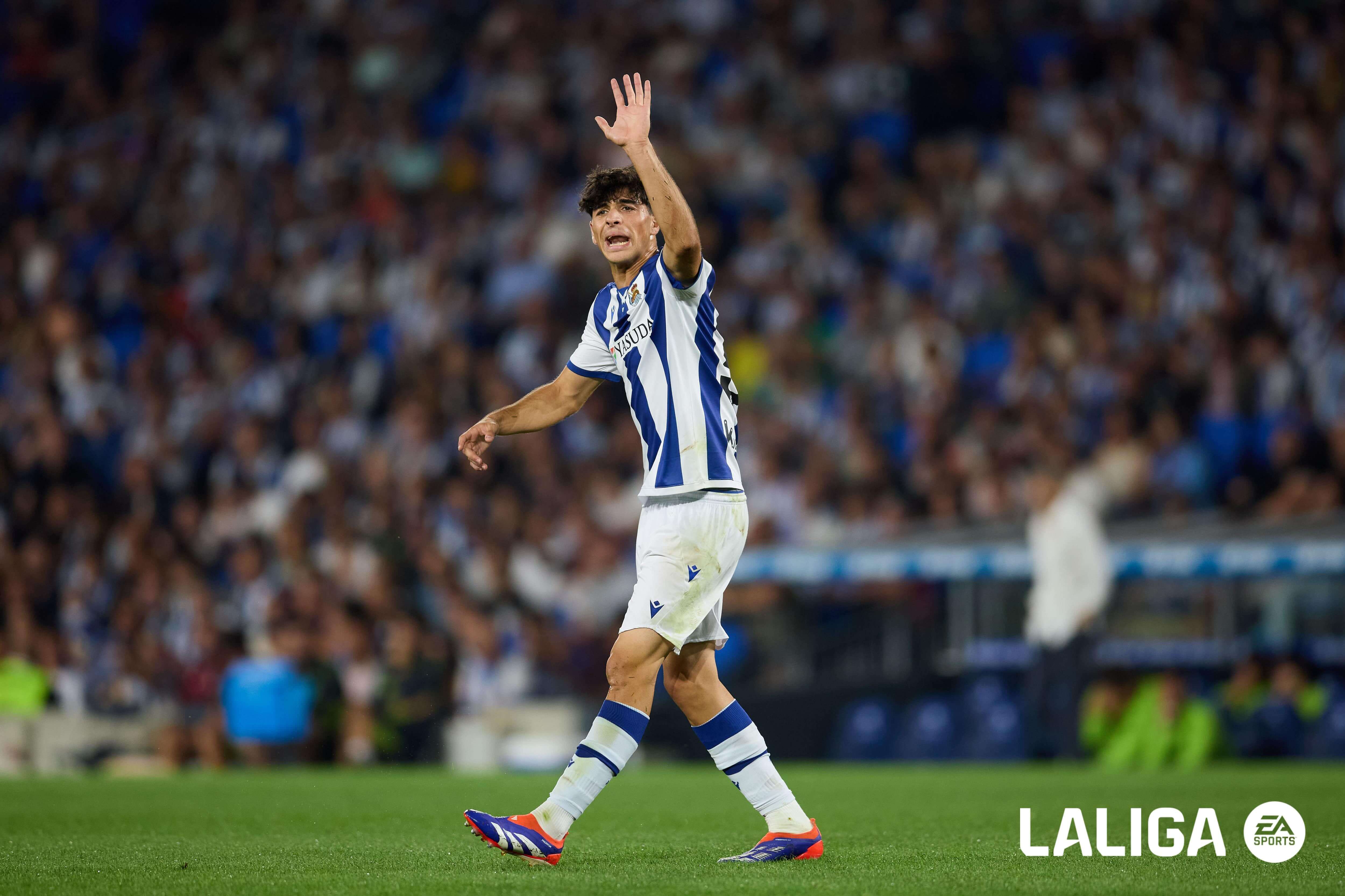  Jon Martín, en un partido de la Real Sociedad.