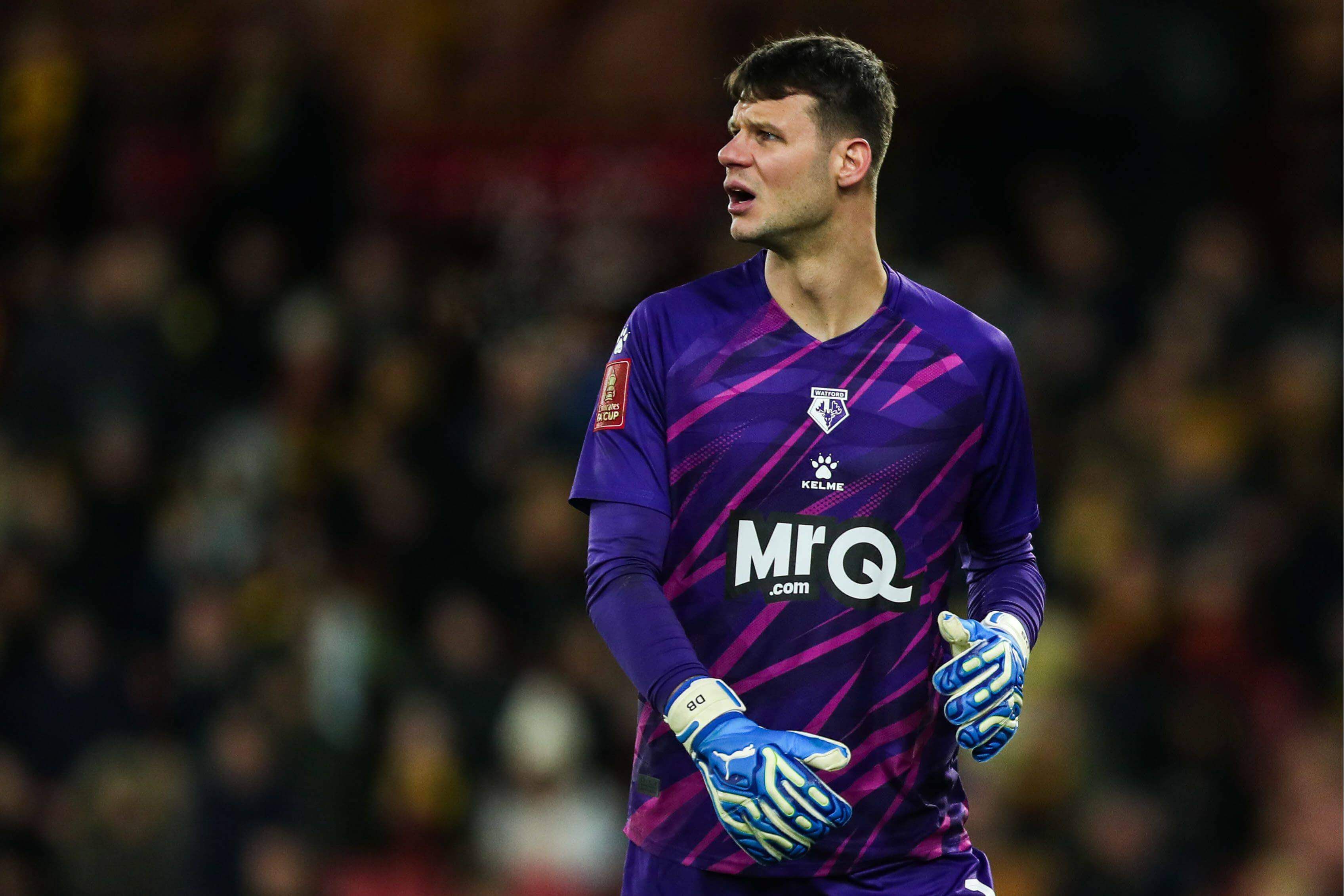 Daniel Bachmann, en un partido del Watford (FOTO: Cordón Press).