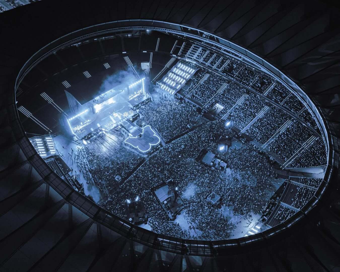  El escenario de Aitana en el Metropolitano (Instagram)