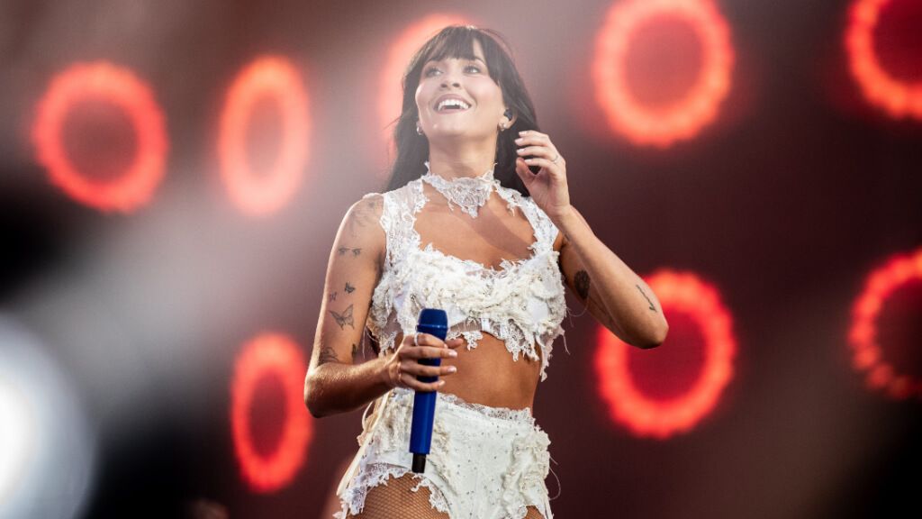 Aitana, en uno de sus conciertos (Cordon Press)