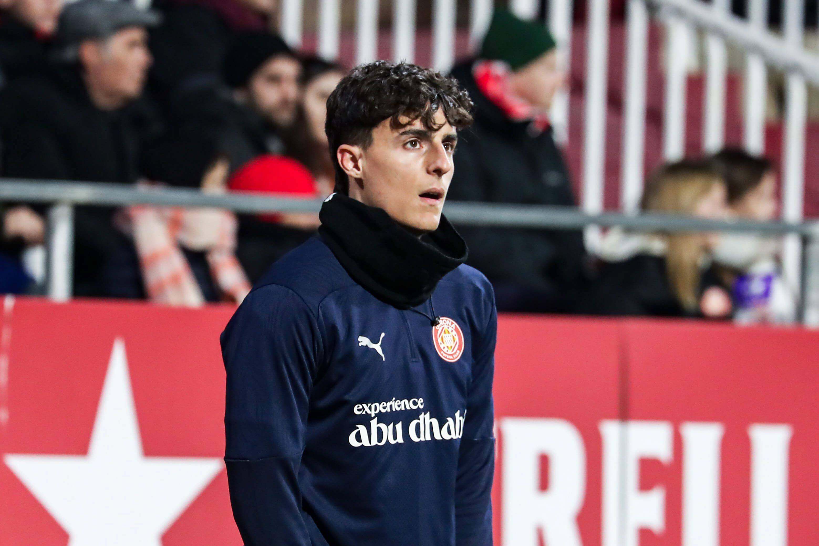 Alejandro Francés, durante un partido con el Girona (Foto: Cordon Press).