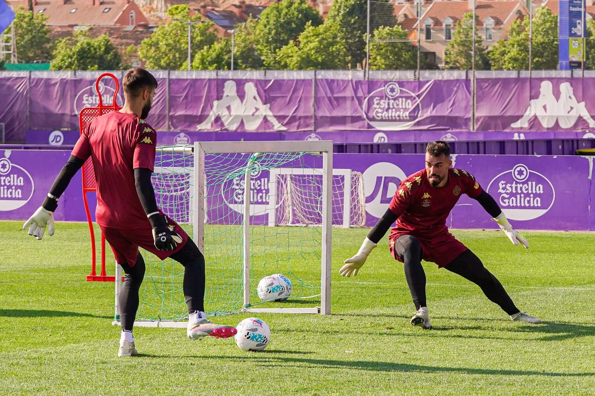  André Ferreira entrenando junto a su compañero Guilherme Fernandes.