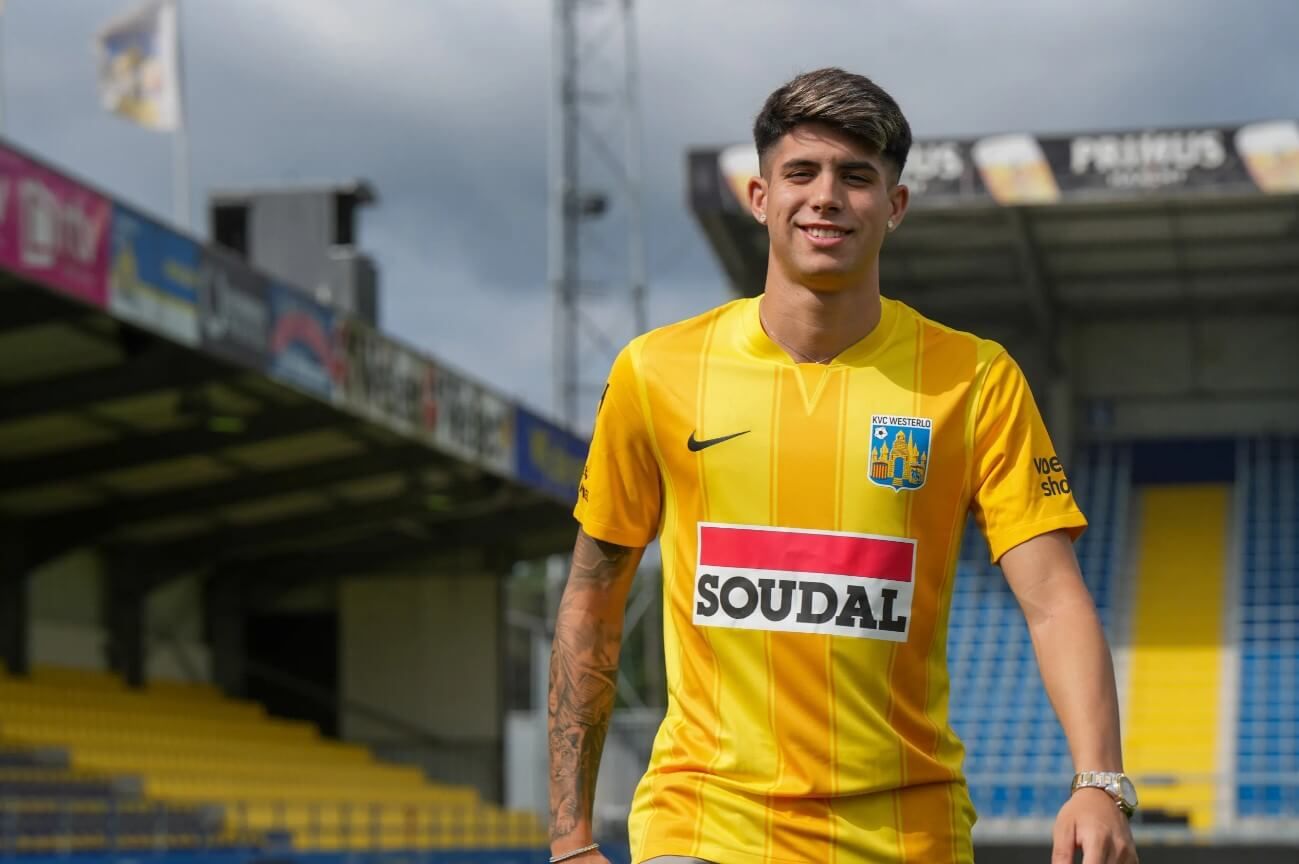 Antoñito Cordero, en su presentación con el KVC Westerlo.