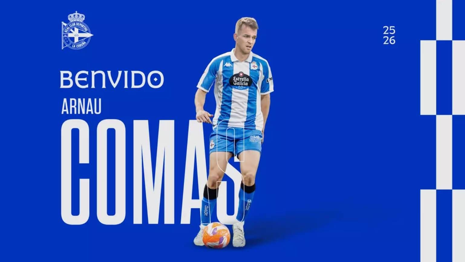 Arnau Comas, nuevo jugador del Deportivo de La Coruña (Foto: RCD).