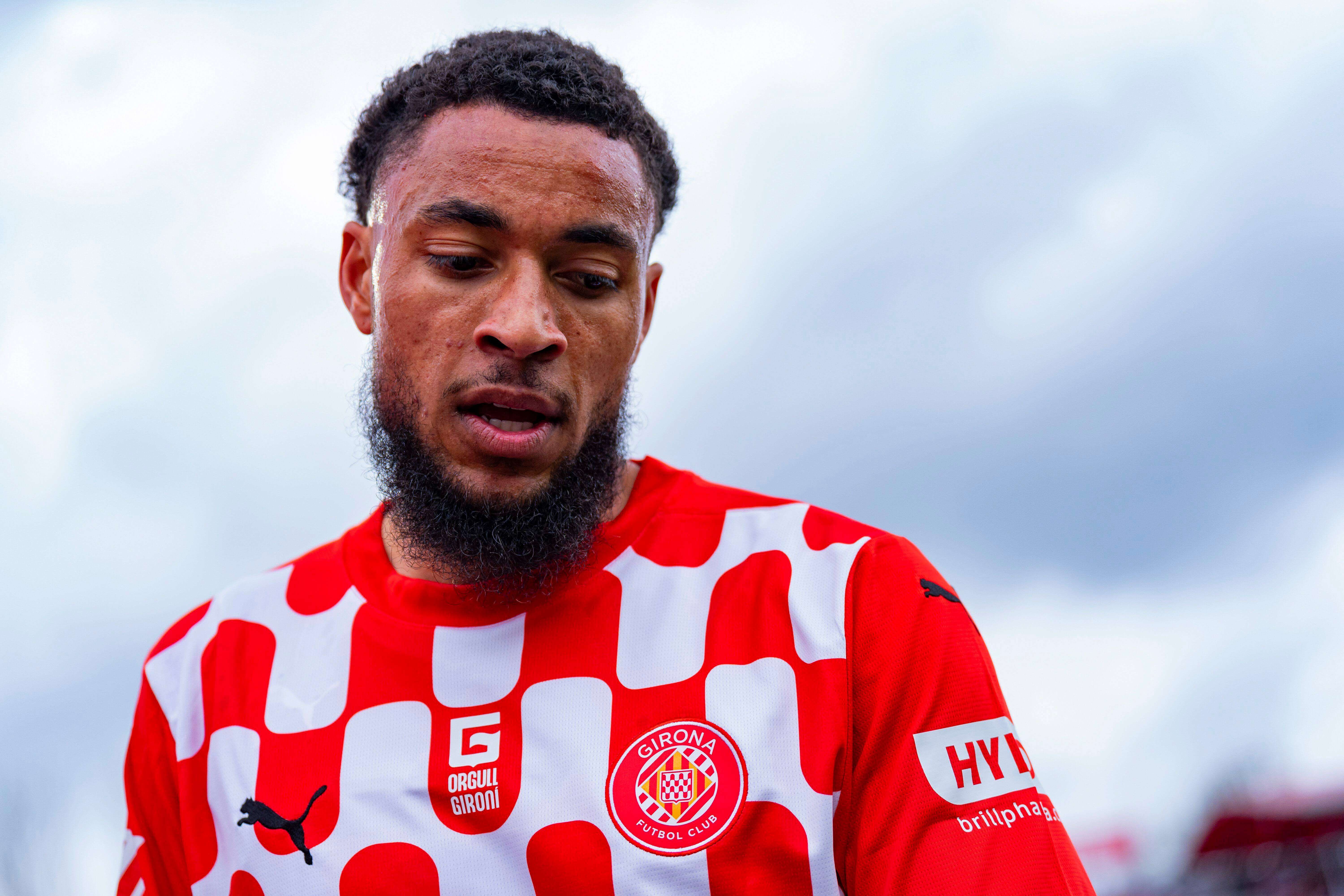  Arnaut Danjuma, en un partido del Girona.