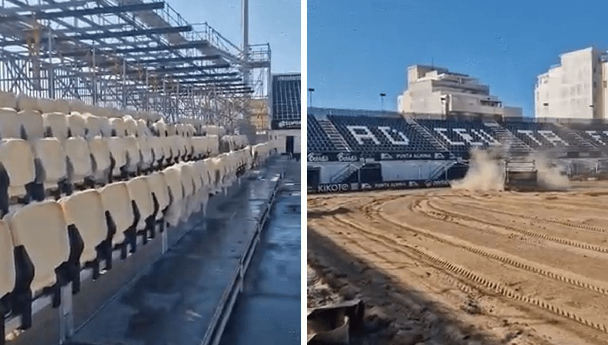  Así está el estadio del AD Ceuta, el Alfonso Murube, a tres semanas de su primer partido.