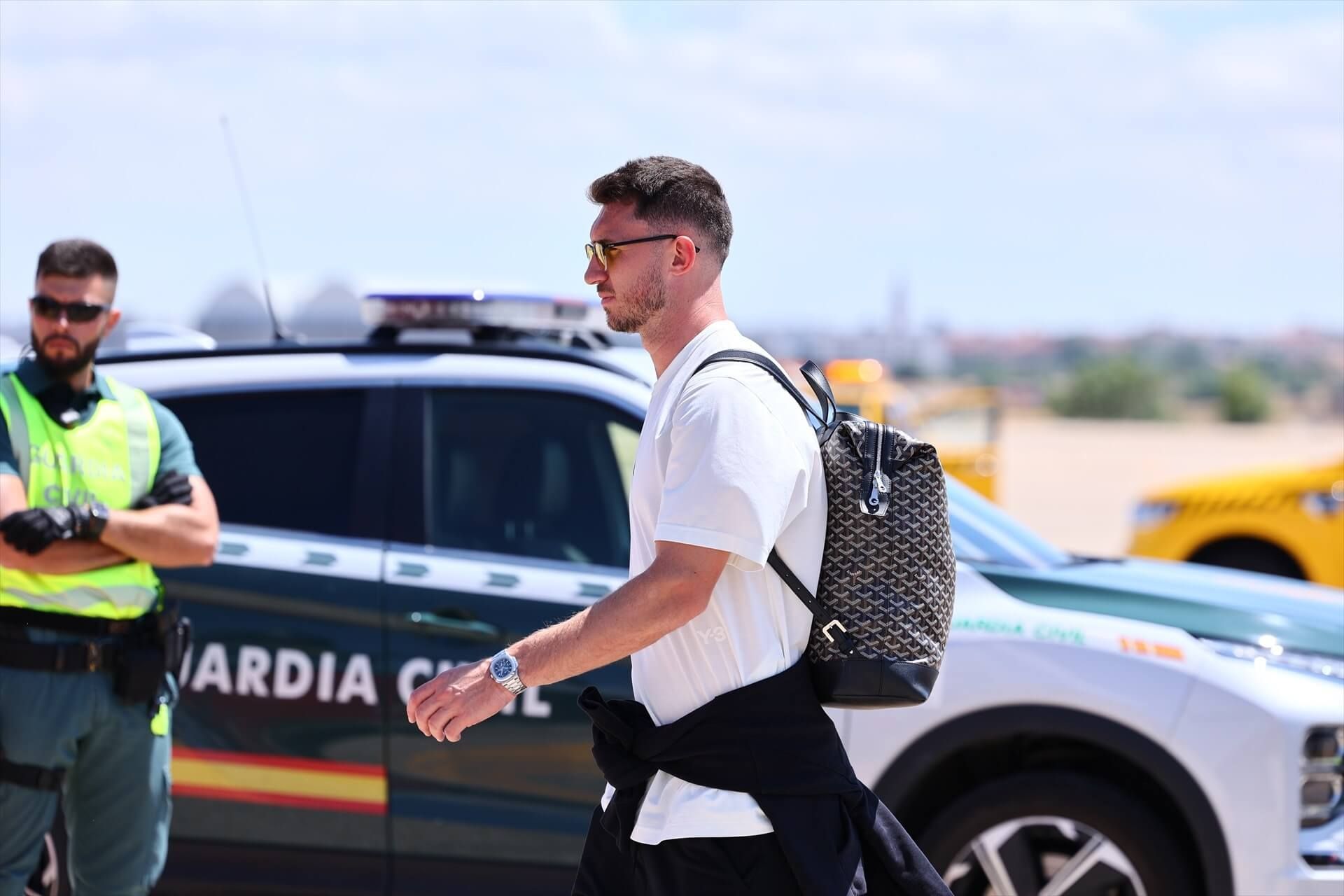 Aymeric Laporte, en una concentración de la Selección Española.