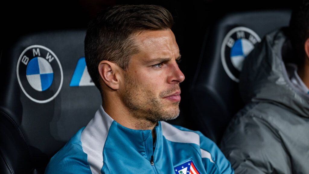 César Azpilicueta en un partido del Atlético de Madrid (Cordon Press)