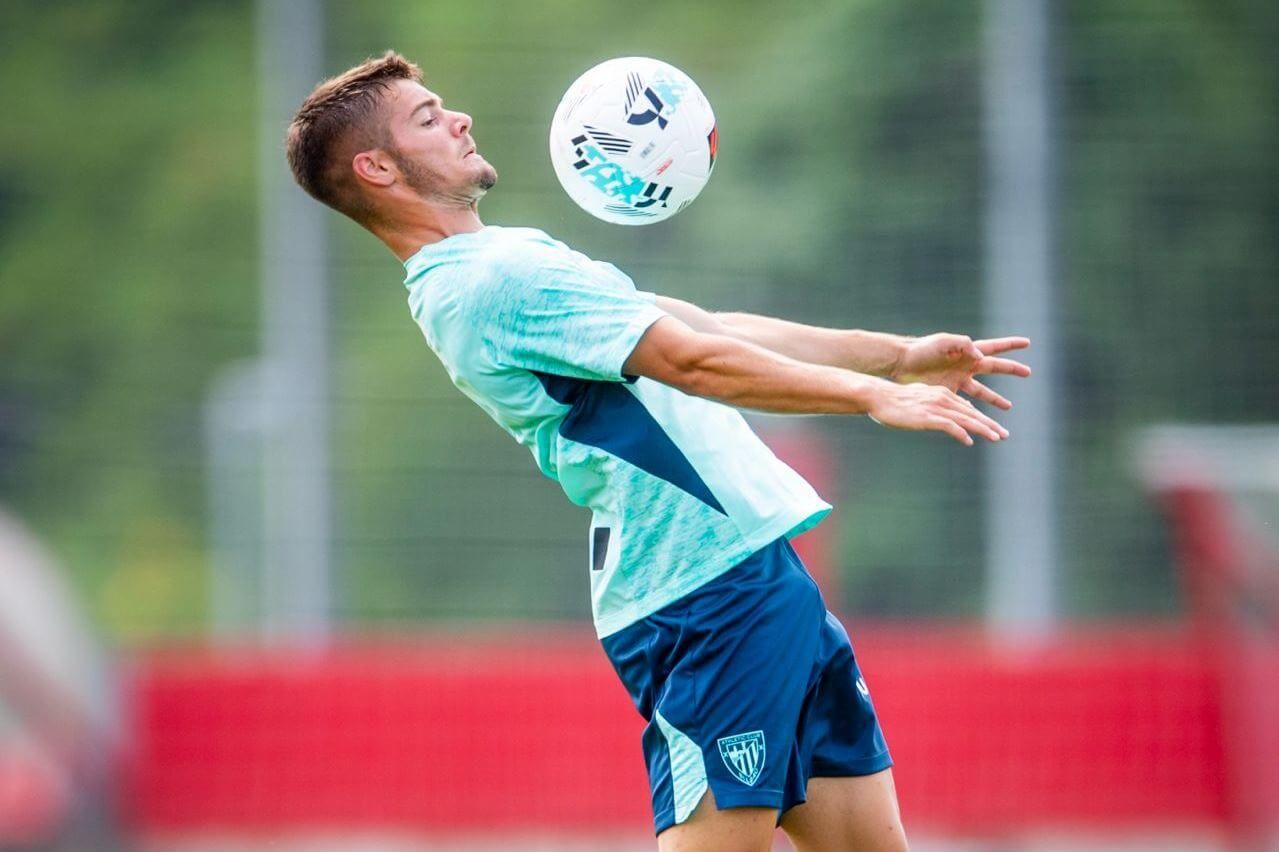 Control de Peio Canales en la pretemporada en Lezama.