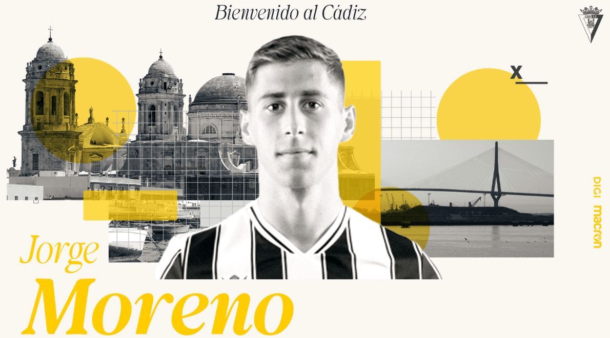 Jorge Moreno, nuevo fichaje del Cádiz.