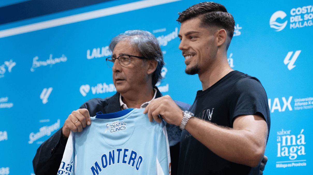 Loren Juarros y Javi Montero, en la presentación oficial (FOTO: Málaga CF).