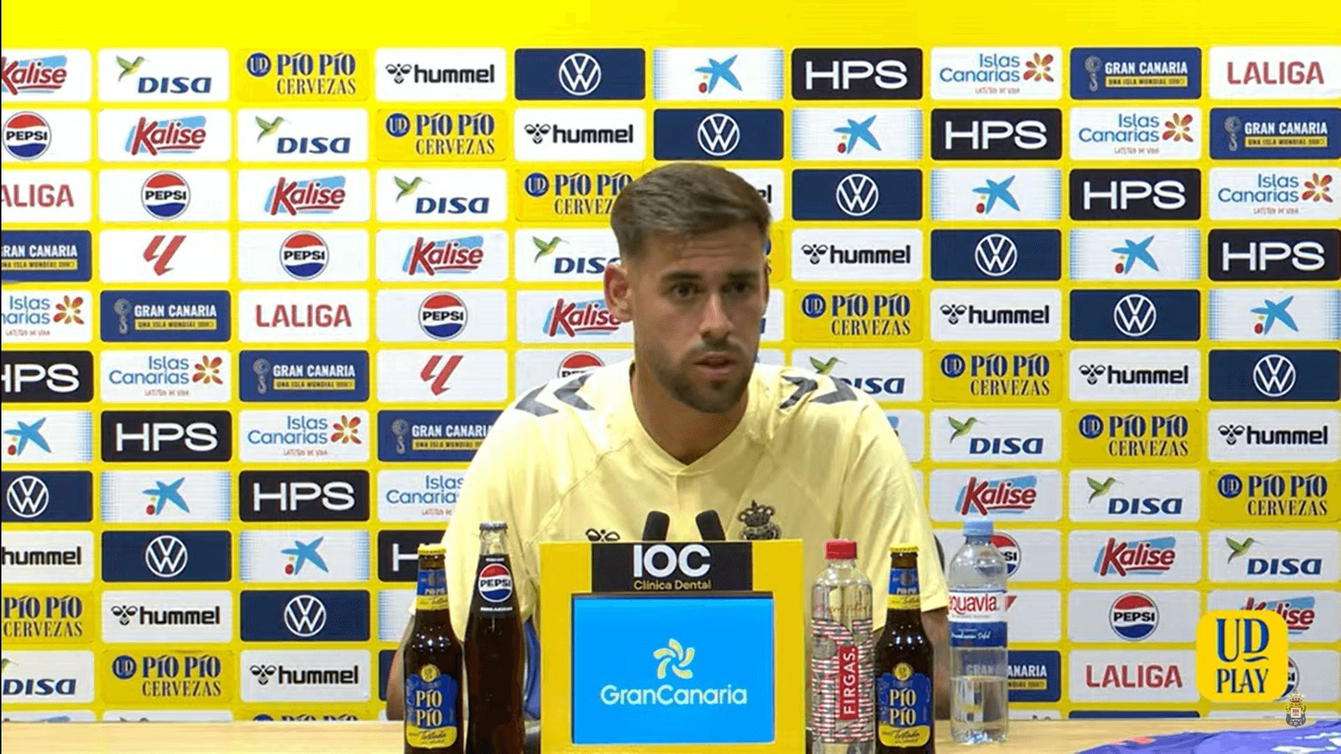 José Antonio Caro, en rueda de prensa de la UD Las Palmas.