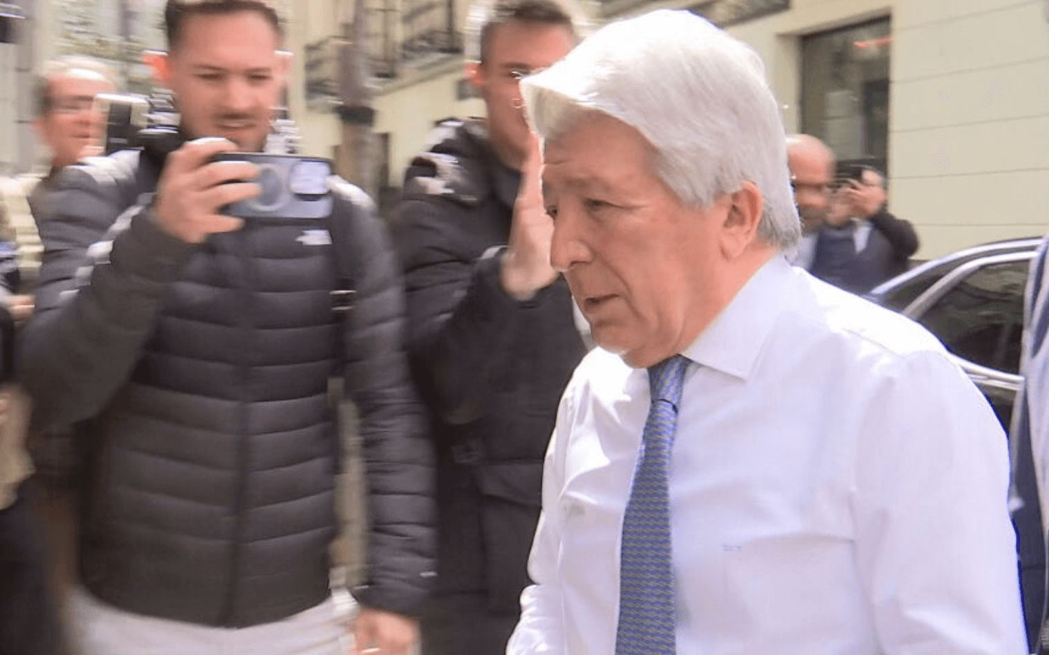  Enrique Cerezo en su llegada a la comida de directivas