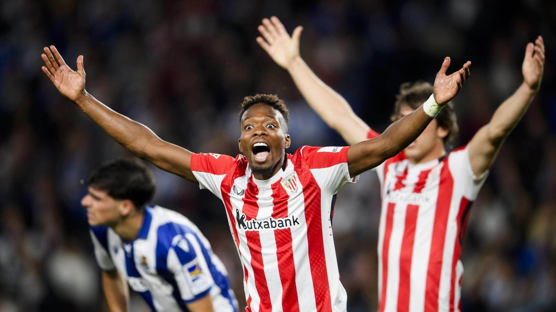 Djaló protesta en el derbi ante la Real Sociedad en Anoeta (Foto: Athletic Club).