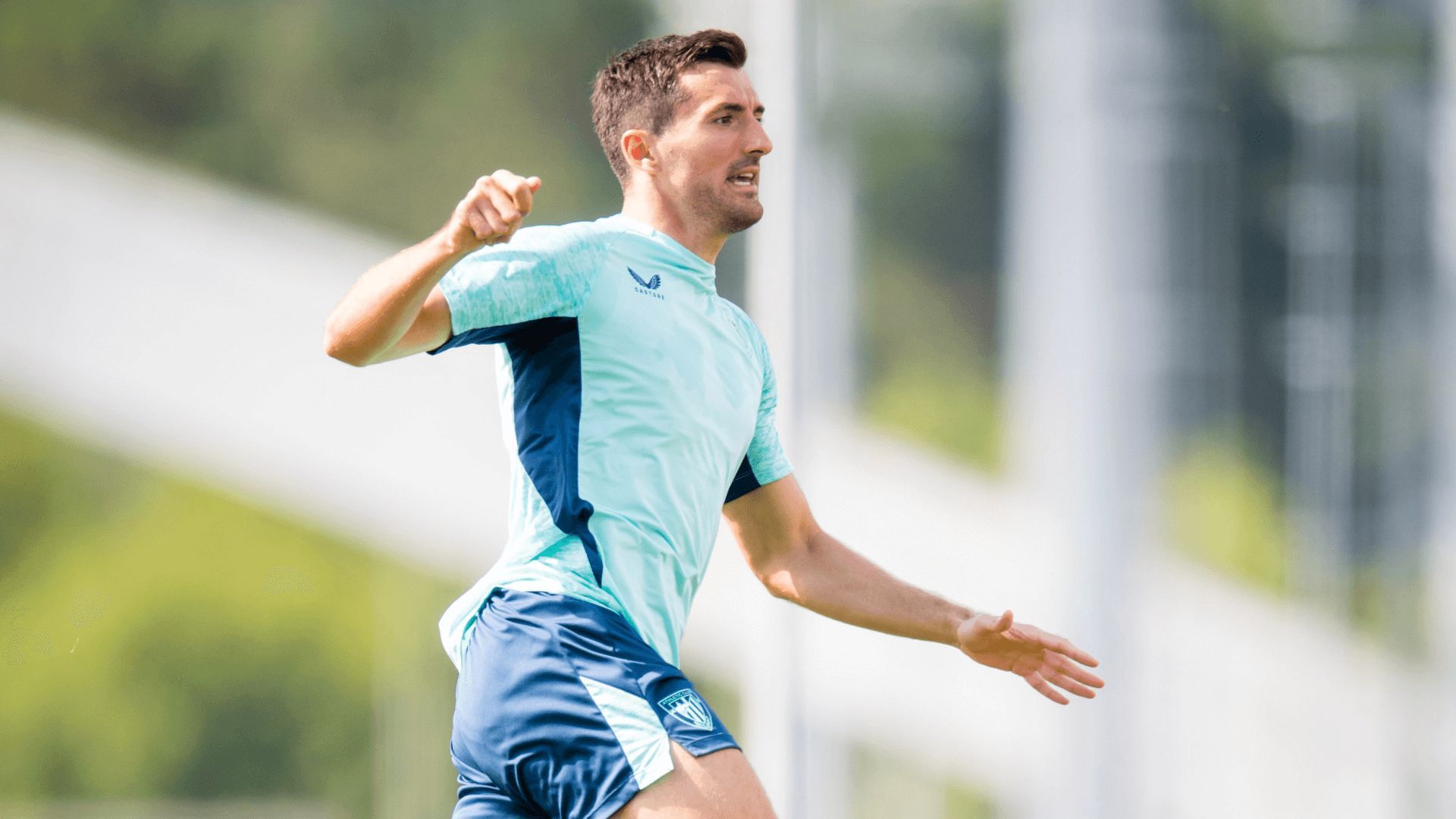  Dani Vivian, en una sesión del Athletic.