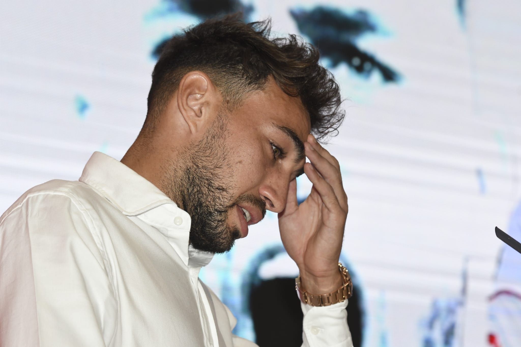  Munir El Haddadi, en su despedida del Sevilla.