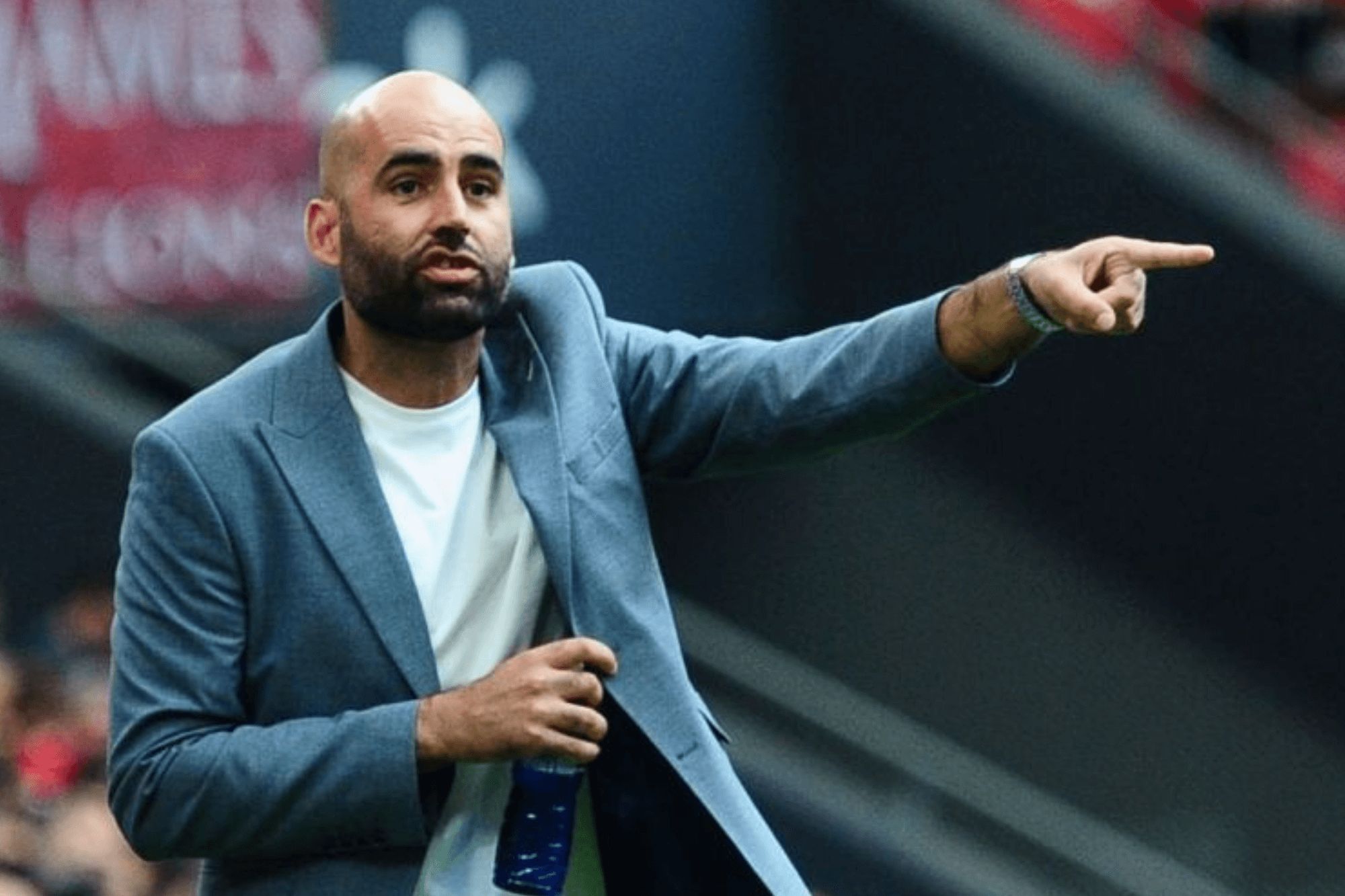 Claudio Giráldez en San Mamés.