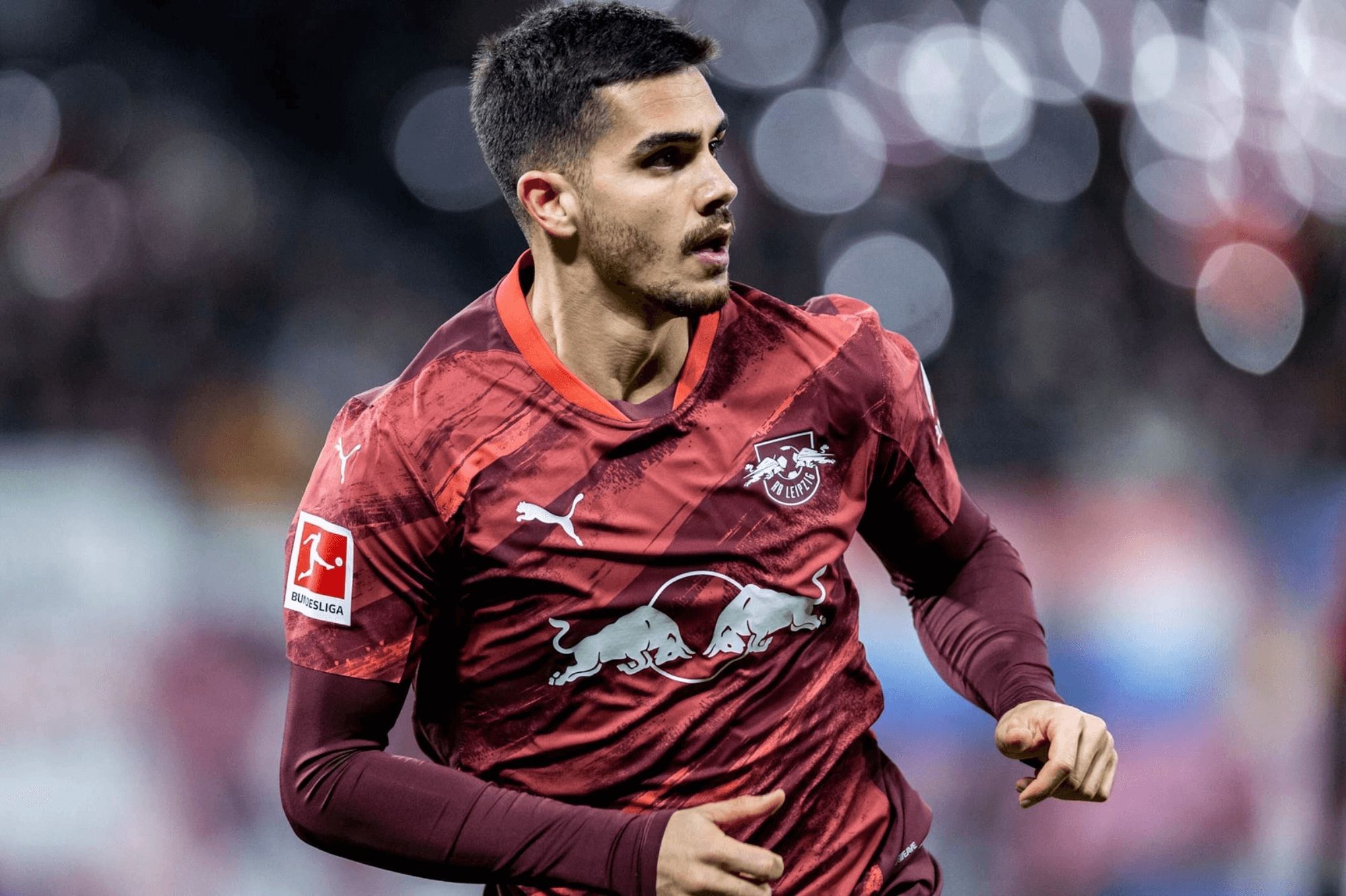 André Silva con el RB Leipzig.